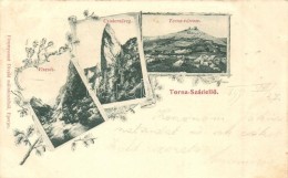 T2/T3 1899 Torna-SzádelÅ‘, Turna-Zádiel; Vízesés, Cukorsüveg, Várrom.... - Non Classés