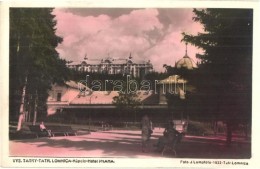 ** T2 1933 Tátralomnic, Tatranska Lomnica; Gyógyház / Spa Sanatorium, Foto J. Lamplota Photo - Zonder Classificatie