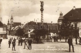 T2 Nagyszombat, Trnava; Wilsonovo Tér, Szentháromság Szobor / Square, Statue - Unclassified