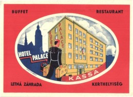 ** T3 Kassa, Kosice; Hotel Palace Reklámlap / Hotel Advertisement Card S: Wiko (EB) - Non Classés