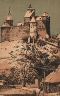 * T4 Törcsvár, Törzburg, Bran; Vár / Castle, Art Postcard (non PC) (fa) - Non Classés