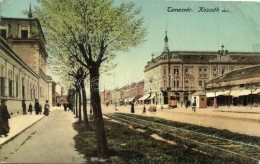 T4 Temesvár, Timisoara; Kossuth Lajos Utca, Villamos, Pátria Kiadása / Street View, Tram (r) - Non Classés