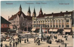 ** T2 Temesvár, Timisoara; Kossuth Lajos Tér, Piac, Villamos, Weisz Sándor, Gaszner Ferenc,... - Non Classés