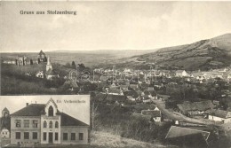 ** T1/T2 Szelindek, Stolzenburg, Slimnic; Látkép, Evangélikus Iskola / School With Panorama... - Non Classés