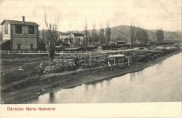 ** T1 Máriaradna, Radna; Maros Folyó Partja, Vasútállomás / River Bank, Railway... - Zonder Classificatie