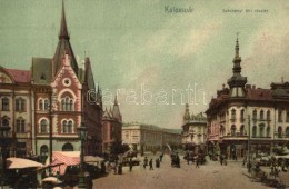 ** T1 Kolozsvár, Cluj; Széchenyi Tér, Piac / Square, Market - Unclassified