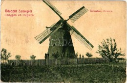 T3 SzÅ‘reg (Szeged), Szélmalom, W. L. Bp. 6028. Schwitzer Jakab Kiadása (kopott Sarkak / Worn... - Non Classés