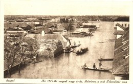 ** T1/T2 Szeged, 1879-i Nagy árvíz A Belvárosban A Takarék Utcában - Non Classés