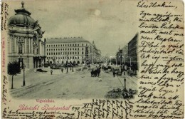 T2/T3 1898 Budapest XIII. Vígszínház, Villamos Sínfektetés, D. Halberstadt... - Zonder Classificatie