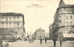 T2/T3 Budapest VIII. Baross Utca, Bodó Kávéház, Villamos Dansburg M. és Fia... - Non Classés