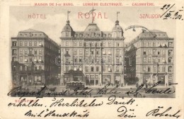 T2/T3 Budapest VII. Erzsébet Körút 45-49. Hotel Royal Szálloda, Villamos, Czettel... - Zonder Classificatie