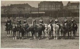 * T1/T2 1931 Budapest VII. Lovas Bemutató Kürtökkel, Pobuda Photo - Zonder Classificatie