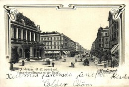 * T2 Budapest VI. Andrássy út Az Operával, Art Nouveau Litho - Zonder Classificatie