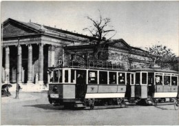 ** Budapest, Villamosok - 2 Db MODERN Fekete-fehér Képeslap / 2 Modern Postcards - Zonder Classificatie