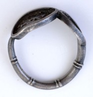 Antik Ezüst (Ag.) Kínai GyÅ±rÅ±, Jelzett, Méret:60, Nettó: 6 G /Silver Chinese Ring With... - Other & Unclassified