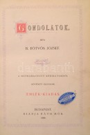 Eötvös József: Gondolatok. Emlékkiadás. Bp., 1886, Ráth Mór.... - Ohne Zuordnung