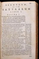 Quintus Horatius Flaccus: Scholiis, Commentarii Instar Illustratus A Ioanne Bond. Odarum Seu Carminum, Epodon,... - Ohne Zuordnung