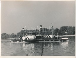 Cca 1950 A Slavonija Jugoszláv GÅ‘zös A Dunán / Slavonija Yugoslavian Steamer On The Danube... - Autres & Non Classés