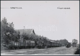 Cca 1935 Lakitelek Vasútállomása, Vintage Negatívról Készült Mai... - Andere & Zonder Classificatie
