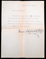1942 Kresz Károlyné Saját Kézzel Aláírt Levele, Melyben... - Ohne Zuordnung