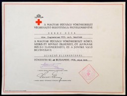 1939 Bp., A Magyar Ifjúsági Vöröskereszt Végrehajtó Bizottsága... - Non Classés