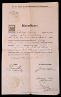 1914 M. Kir. Posta- és Távirdaigazgatóság Bizonyítványa, 2K... - Non Classés