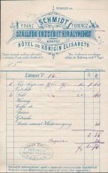 Cca 1830-1900 4 Db Fejléces, Grafikus Pesti Szálloda Számla / Hotel Invoices - Ohne Zuordnung