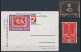 1948 Magyar Szabadságharcos Szövetség 2 Db Levélzáró + Képeslap 2 Db... - Non Classés