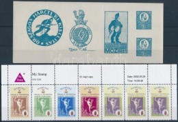 Rampacher Pál Fél ív 4db Bélyeggel + MyStamp Okmánybélyeg Sorral - Zonder Classificatie