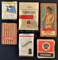 5 Csomag Régi Cigaretta (Symphonia, Románc, Cleopatra, Fecske) + 1 Cigarettás Doboz - Andere & Zonder Classificatie