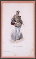 XIX: Sz. Eleji Divat Metszet Igényes, üvegezett Keretben / XIXth Century Fashion Etching In Glazed... - Stampe & Incisioni