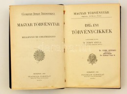 1915. évi Törvénycikk. Magyar Törvénytár. Jegyzetekkel Ellátta Dr.... - Non Classificati