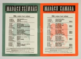 1986 Madách Színház és Madách Kamara Május Havi MÅ±sorainak... - Andere & Zonder Classificatie