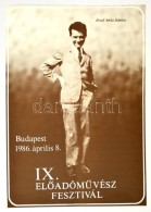 1986 József Attila Színház IX. ElÅ‘adómÅ±vész Fesztivál Plakát,... - Autres & Non Classés