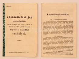 1968 A Rögtönitélési Jog Gyakorolhatására 1846-dik évi Május... - Non Classés