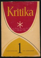 1963 A Kritika C. újság ElsÅ‘, Induló Száma - Unclassified