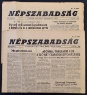 1956 Népszabadság 1956. November 2.,3. Számai. I. évfolyam 1.,2. Szám.... - Zonder Classificatie