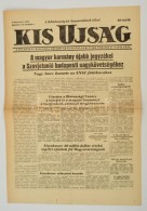 1956 A Kis Újság, A Független Kisgazda, Földmunkás és Polgári... - Zonder Classificatie