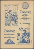 Cca 1940  Danuvia Falióra Reklámnyomtatvány / Clock Advertising - Non Classés