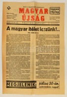 1939 A Magyar Újság Nemzetiszocialista, Nyilas újság Egy Száma - Non Classés