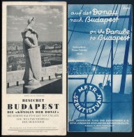 1930-1935 Két Nyomtatvány BudapestrÅ‘l: 
1930 Resuchet Budapest. Die Königin Der Donau. Bp.,... - Non Classés