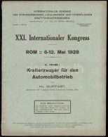 1928 Nemzetközi Villamosvasút Szövetség Kongresszusának Képes Füzete /... - Zonder Classificatie