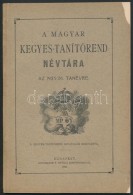 1925 A Magyar Kegyes-tanítórend Névtára Az 1925/26. Tanévre. Bp., Buschmann F.... - Zonder Classificatie