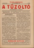 1921 A TÅ±zoltó C. újság  Induló Száma - Unclassified