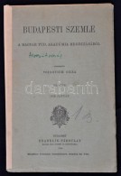 1919 Budapesti Szemle. 1919 Január, 505. Szám. Szerk.: Voinovich Géza. Bp.,... - Unclassified
