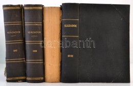 1906-1909 Századok Folyóirat 4 Kötete. Szerk.: Nagy Gyula, Dr. Borovszky Samu. XL-XLIII... - Non Classés