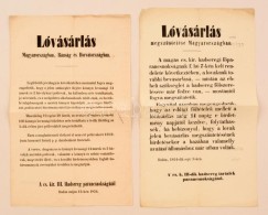 1854 Lóvásárlás Magyarországban, Bánságban és... - Non Classés