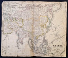 1829 Ázsia Térképe, (rajta Többek Között Kína, Japán, India,... - Sonstige & Ohne Zuordnung