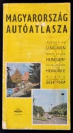 1983 Magyarország Autóatlasza. Bp., Kartographia. Kiadói Papírkötés,... - Sonstige & Ohne Zuordnung