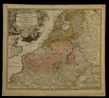 1716 FelsÅ‘ Németország Térképe. Johann Baptist Homann: Tabula Generalis Totius Belgii... - Autres & Non Classés